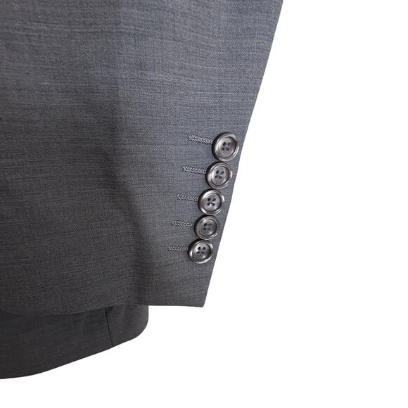 Tiglio Rosso Super 150 Wool Gray Blazer Sport Coat  Italy42R OldMoney Minimalist - Picture 4 of 11